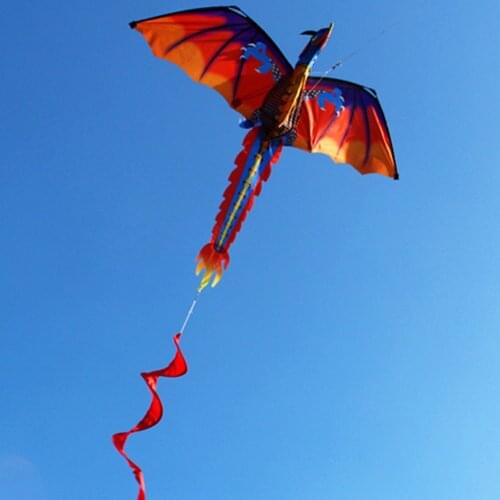 Colorful Kite 3d Dragon Outdoor 100m Surf Flying Game Children Kids Toys Outdoor Fun Sports Educational Gifts Kites For Adults