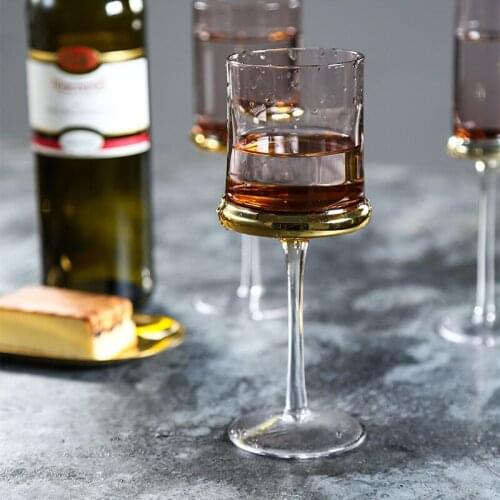 Creative Plated glass wine cup home goblet champagne glass red wine glass Party Hotel Wedding Glasses Gift home Drinkware