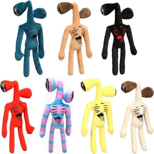 38cm Siren Head Stuffed Animals Doll Kawai Sirenhead Anime Plushie Black Printed Cartoon Cat Plush Toys for Boys Birthday Gifts