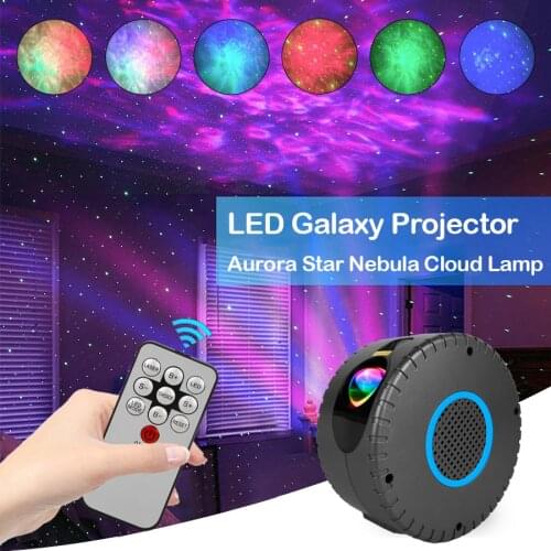 Laser Galaxy Projector Starry Sky Childrens Night Light Creative Gift Aurora Star Nebula Cloud Lamp for Home Wall Room Decor