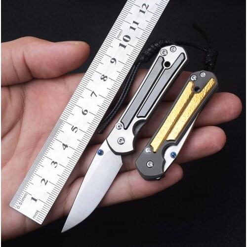 M390 Mini Knife Outdoor Self-defense Edc Titanium Alloy Folding Knife EDC
