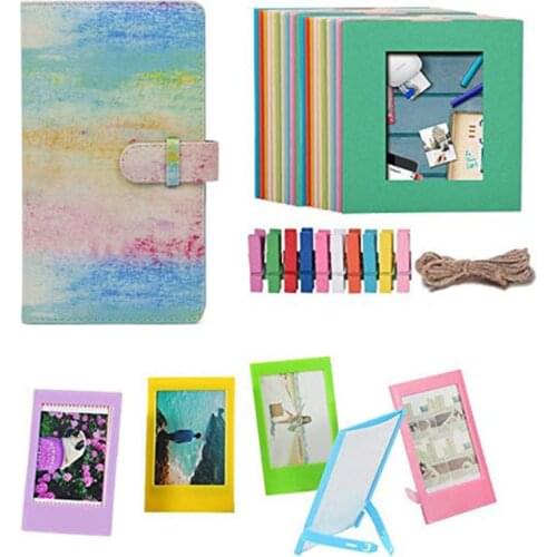 For Fujifilm Instax Mini 9 or Mini 8 Instant Camera Accessories Bundle Gift Set Kit Includes Albums,Hanging + Frames