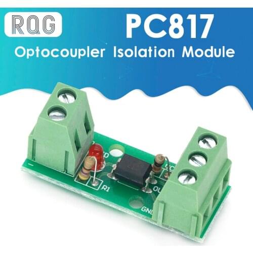 PC817 EL817 12V 1CH 1 Channel Way Optocoupler Isolation Module Board Rail Holder PLC Processors Isolated Drive Motor Inverter