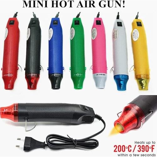 220/110V MOBIEL Portable Handheld Hot Air Gun Heater Blower 300w Hot Temperature for DIY Embossing Shrink Wrapping Drying Paint