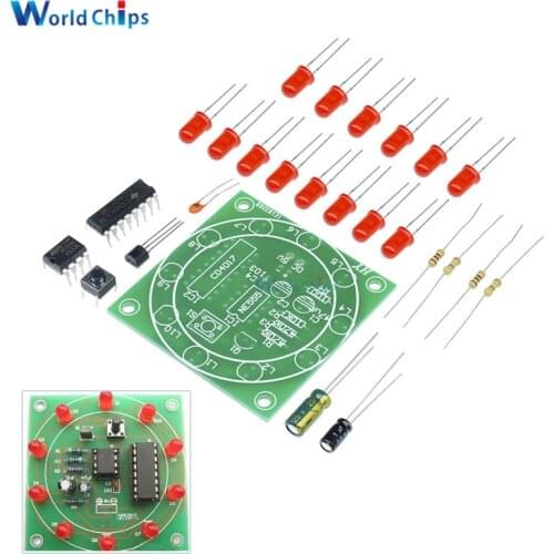 Lucky Rotary Suite Electronic Suite CD4017 NE555 Self DIY LED Light Kits Production Parts And Components 3-5V