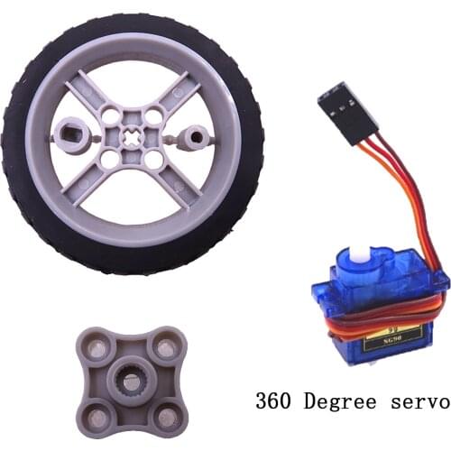 SG90 Power Kit 9G 360 Degree Continuous Rotation Servo With Servo Wheel DIY Kit