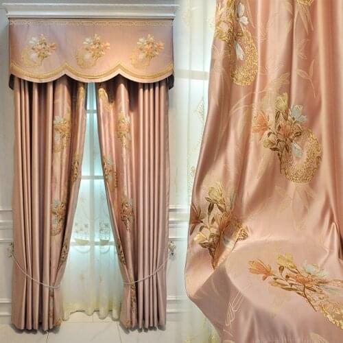 Modern Curtains for Living Dining Room Bedroom Chinese Style Embroidered Curtain Embroidered Window Tulle French Window