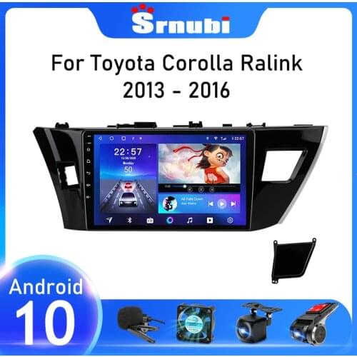 Srnubi Android 10 Car Radio for Toyota Corolla Ralink 2013 2014 2015 2016 Multimedia Video Player Navigaion GPS 2 Din WIFI DVD