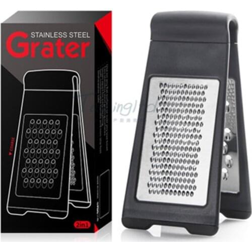 New Stainless Lemon Cheese Grater Vegetable Zester Two Fold Grater Peeler Slicer Kitchen Tool Gadgets Fruit Vegetable Chopper