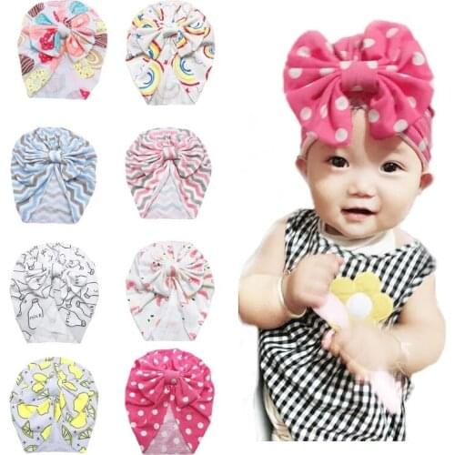 Baby Headband Infant Turban Knot Headbands Accessories Cotton baby hat Head Wrap Headwear For Girls Faixa Cabelo Para Bebe
