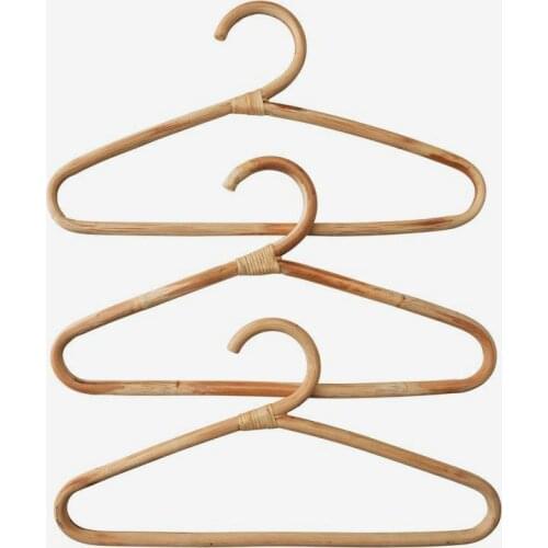 New Rattan Clothes Hanger Style Baby Kids Garments Organizer Rack Children Hanger Kids Room Decoration Hanger for Clothes Scarf