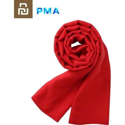 Youpin PMA Graphene Heating Scarf 3 Gear Adjustable Fiber Fabric Water Washable Interface Soft Warm Unisex Red gift