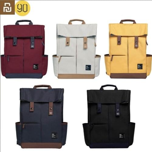 Youpin Urevo / 90fun College School Leisure Backpack 15.6 Inch Waterproof Laptop Bag Rucksack Outdoor Travel For Men Women