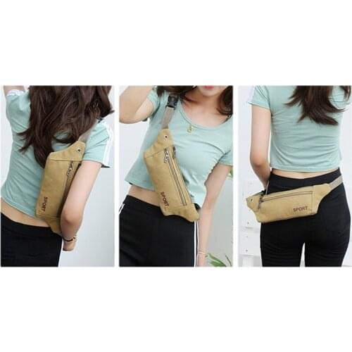 Women Men Fanny Pack Waist Belt Bag Purse Unisex Travel Camping Hiking Pocket Belly Pouch Phone Coins Waist Bag