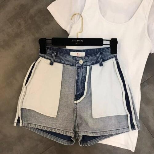 Jeans Woman Real Cotton Medium Zipper Fly 2019 Spring New Pocket Decoration Anti-wear Trend Denim Shorts Women Womens Jeans