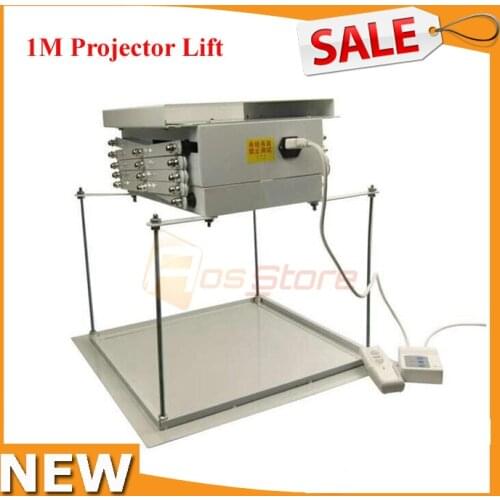 1M Electric Motorized Scissor Projector Lift Remote Control Electric Ceiling Mount Bracket Projector Mount