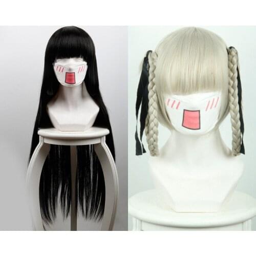 1pcs Creative Anime Kakegurui Jabami Yumeko Wig Synthetic Hair Cosplay Prop Halloween Party Decor for Women Girl Gift