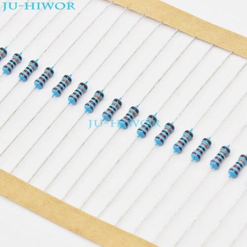 1000pcs/lot) 200K 220K 240K 270K 300K Ohms Ohm DIP 1/4W Watt 0.25W 1% Metal Film DIP Resistor