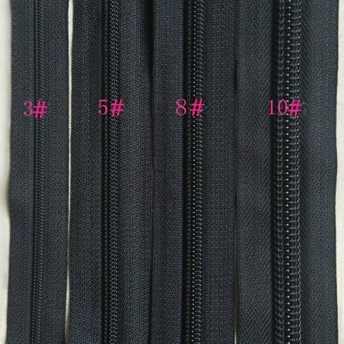 12m/lot Continuous YKK Zipper zip chain ROLL NYLON/COIL TAPE SLIDER FOR BOX CASE Backpack SLEEPING BAG Sewing Accessories