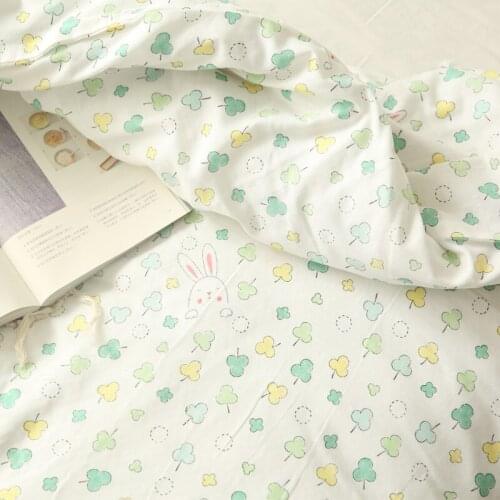 2.5m 100% Cotton Fabric Printed Double Layer Yarn Cloth For Bedding Quilt cover sheet handmade Material