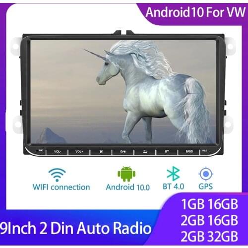 2 Din Android 9.0 Car Radio GPS Navigation For Seat Leon Altea VW Amarok Touran Skoda Octavia 2 Polo Golf 5 6 7 Multimedia