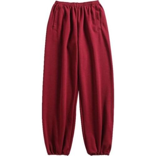 Unisex Winter&Autumn high quality warm cotton tai chi taiji pants wushu yoga bloomers kung fu martial arts pants red/purple/pink