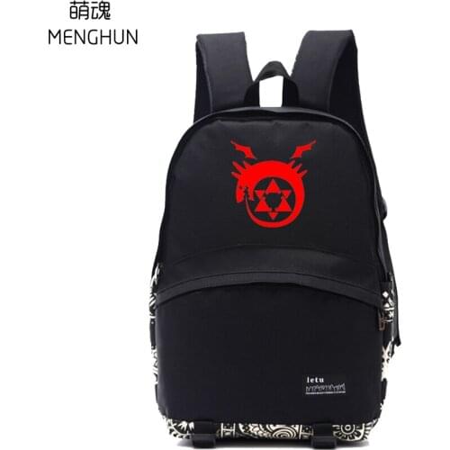 FULL METAL ALCHEMIST edward concept backpack FULL METAL ALCHEMIST backpack anime fans gift bag nb272