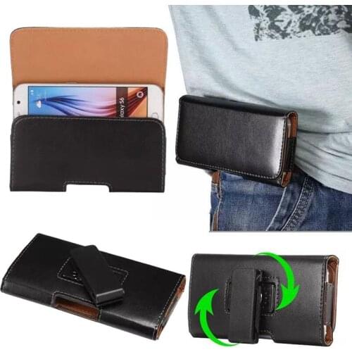 KEFO 360 Rotation Belt Clip Holster PU Leather Pouch Bag Case For Xiaomi Redmi 6 Pro 6A 5 Plus 5A 4 4X 4A 3 3S 2 2A Waist Cover