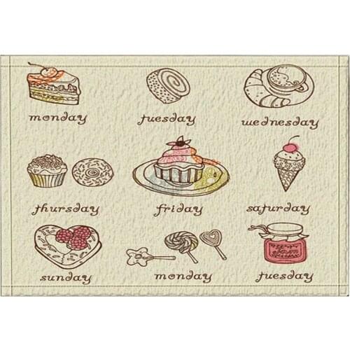 Food Decor Ice Cream for Educate Children Bath Rugs Non-Slip Doormat Floor Entryways Fashion Style Ins Mat Kids Bath Mat