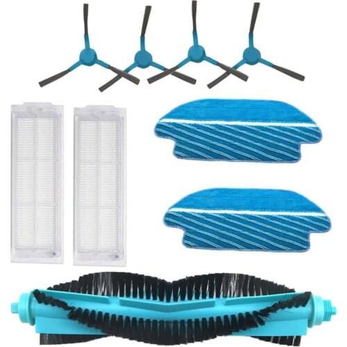 HOT！-HEPA Filter Roller Brush Mop Cloth for Conga 3290 3490 3690 Vacuum Cleaner for Viomi V2 V-RVCLM21B for Mijia STYJ02YM