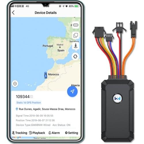 GPS Tracker 3G SOS Emergency Call Over-speed Alarm Smart Vehicle Protecting Remote Application Control