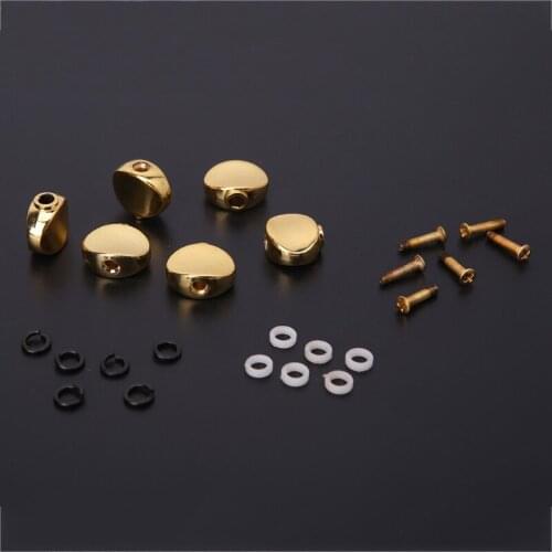 Guitar Tuning Pegs Accessories 6Pcs Replacement Guitar Tuners Machine Head Metal Buttons Tuning Pegs Parts Dropshipping