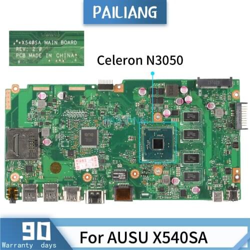 PAILIANG Laptop motherboard For AUSU X540SA REV 2.1 Mainboard Core SR29H Celeron N3050 With 4G RAM TESTED ddr3