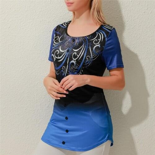 Fashion Printed T Shirt for Ladies High Quality Comfortable Short Sleeve Tops New Women T-Shirt Casual Slim O-Neck T-Shirt