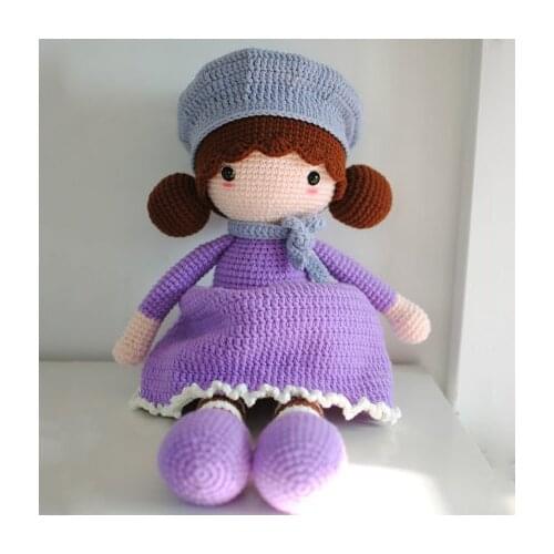 Handmade Knitting Set Wool Chrochet Material Pack DIY Gift For Kids Cute Baby Doll Special Children Birthday Present