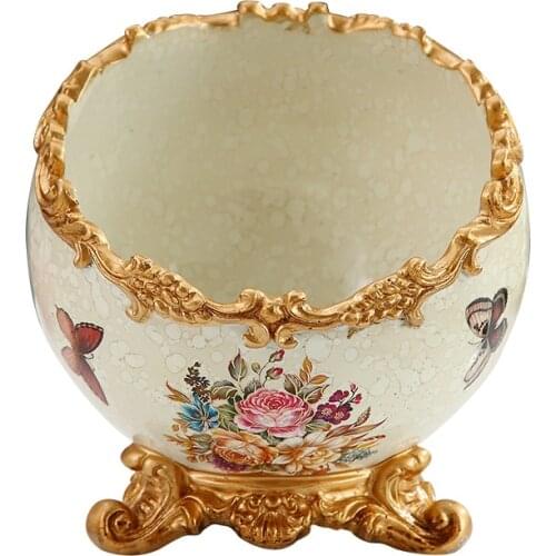 Nordic Resin Desktop Trash Can Ornaments Home Livingroom Debris Storage Decoration Remote Control Storage Box Figurines Crafts