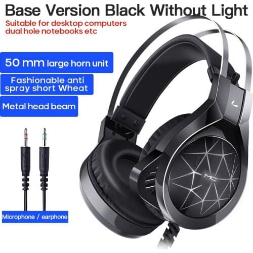 MC N1 Headphones E-sports Games Headset Student Audio Wired Microphone Headset For Play Station 4 Game PC Chat Computer Dropship