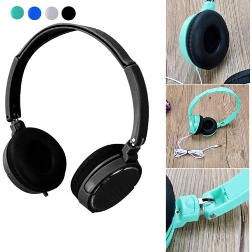 Headphones 2018 3.5MM Wired Connector Wire Headphones On Ear Foldable Stereo Headset For Earphone Aug30