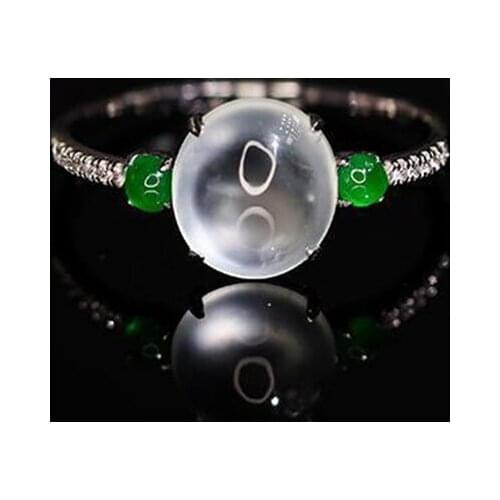 New original design egg noodles natural chalcedony opening adjustable bohemian light luxury charm womens brand silver jewelry