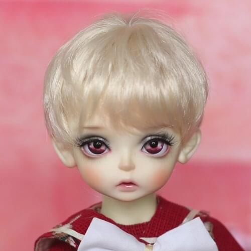 BJD doll wig gray black white Golden short hair wigs for 1/3 1/4 1/6 BJD DD SD MSD YOSD doll High-temperature hair wigs