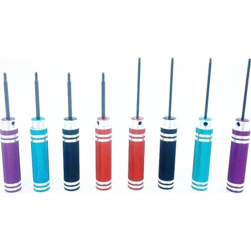 Self-Made Tamiya 4WD Model Assembly Tool Aluminum Alloy M2 Cross Hexagonal Screwdriver