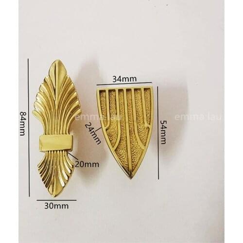 European Style Shield Gold KitchenShape Furniture Cabinet Door Handle Single Hole Drawer Knobs Cupboard Pulls Cabinet Handles