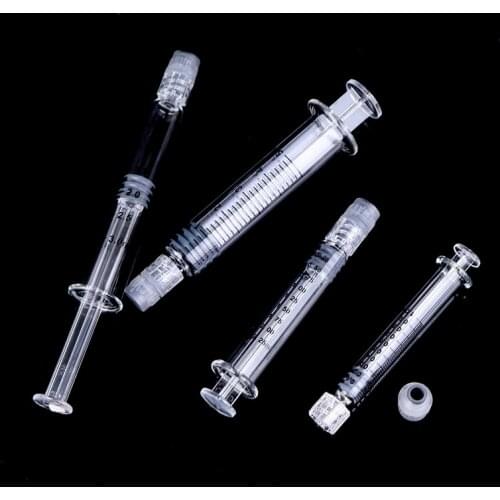 Glass Syringe Luer Lock Syringe - Borosilicate Glass Prefillable Syringe - 1ml , 2.25ml, 3ml, 5ml optional Capacity