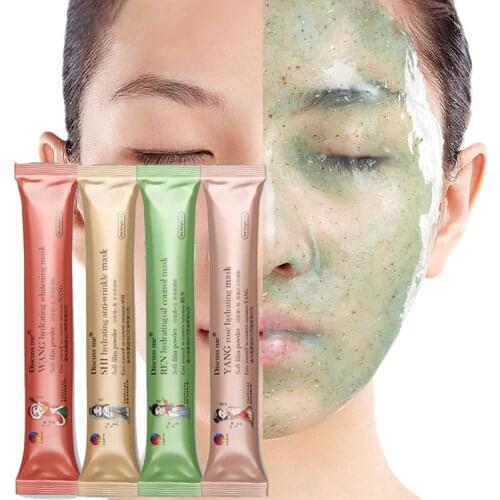 4Pcs Hydrojelly Mask Powder Diy Beauty Salon Home Use Modeling Rose Petal Gold Kiwi Peel Off Facail Mask 15G