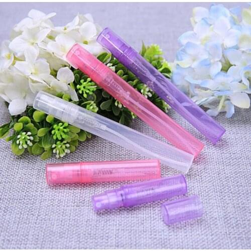 2ml 3ml 5ml 3Color plastic Refillable bottle dull polish translucence Sample spray perfume bottle F20172127