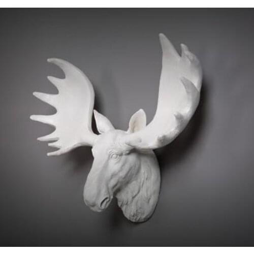 2021 creative European style retro wall hanging moose statue, home office restaurant wall decoration crafts