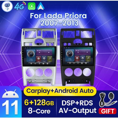 Android 4Core Head unit Car Radio Multimedia Video Player For LADA Priora I 1 2007 - 2013 Navigation GPS USB Carplay WIFI OBD2