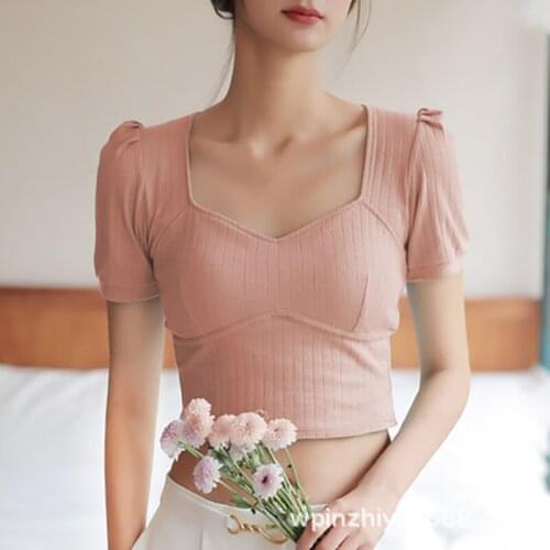 Женские укороченные футболки ASPYG China At AliExpress