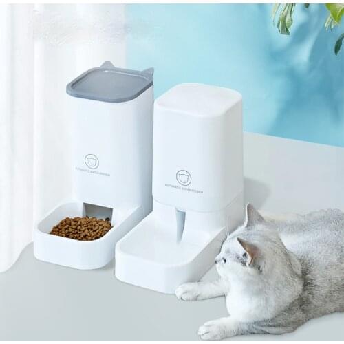 Large Capacity Pet Dog Cat Automatic Feeder Detachable Dog Cat Water Dispenser Food Feeding Device For Cat Dog Pet Supplies