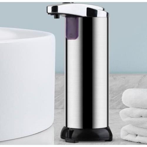 Automatic Soap Dispenser 250ML Stainless Steel Touchless Soap Dispenser W/Infrared Motion Sensor For Bathroom Kitchen
